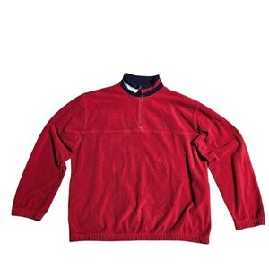 Vintage Y2k Tommy Hilfiger Quarter-Zip Fleece Sweater